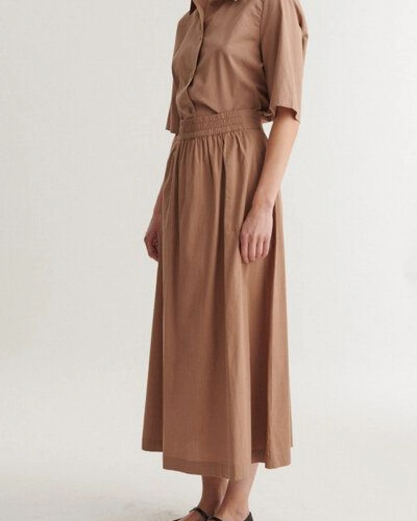 Basic Apparel Langer Rock SILJE aus Bio-Baumwolle – Ansicht 2