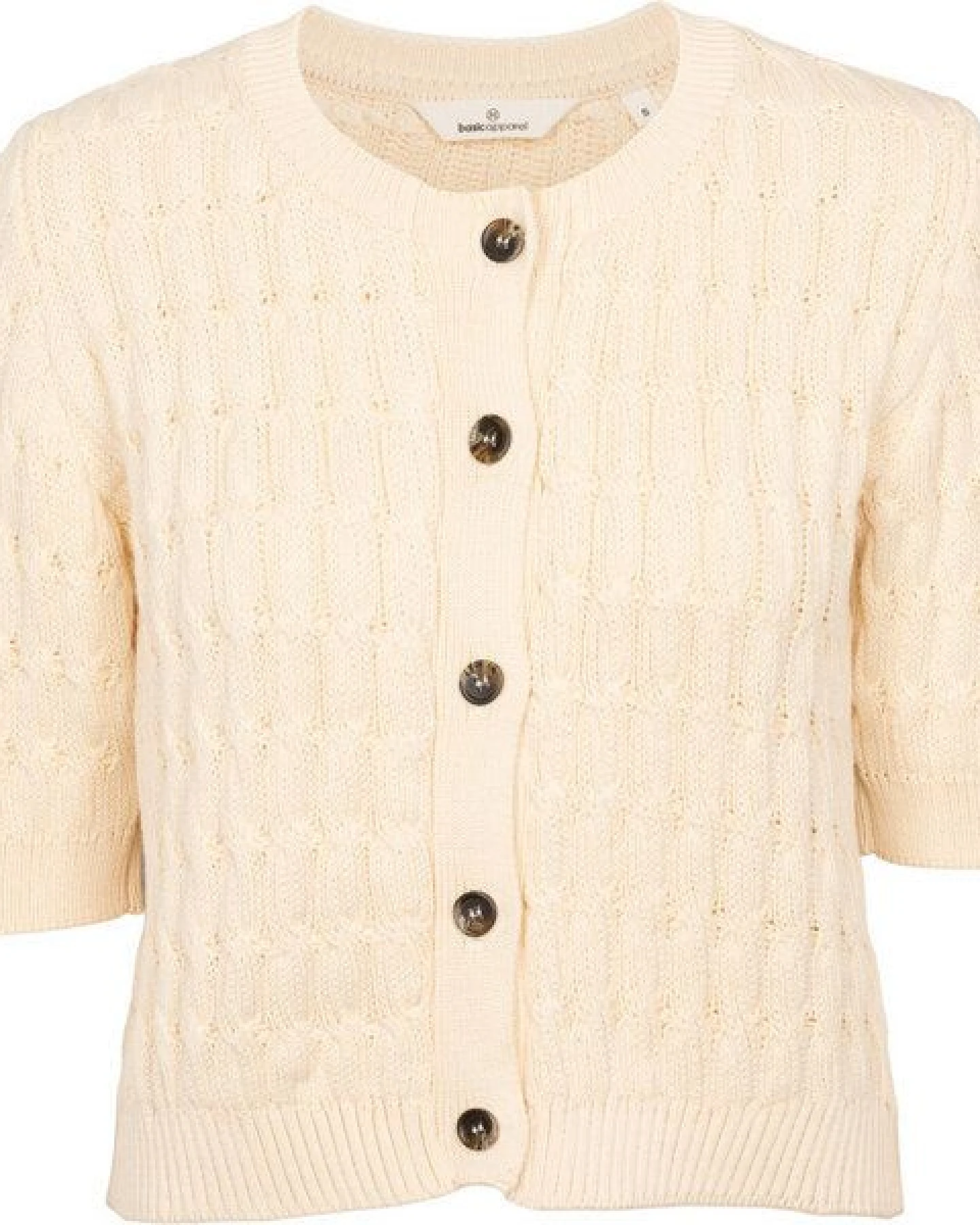 Basic Apparel Kurzarm Cardigan MINIE aus Bio-Baumwolle – Ansicht 2