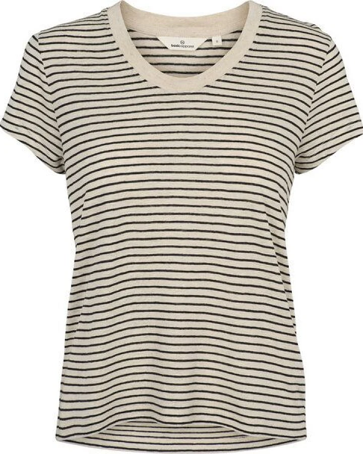 Basic Apparel T-Shirt ASHLY aus Bio-Leinen