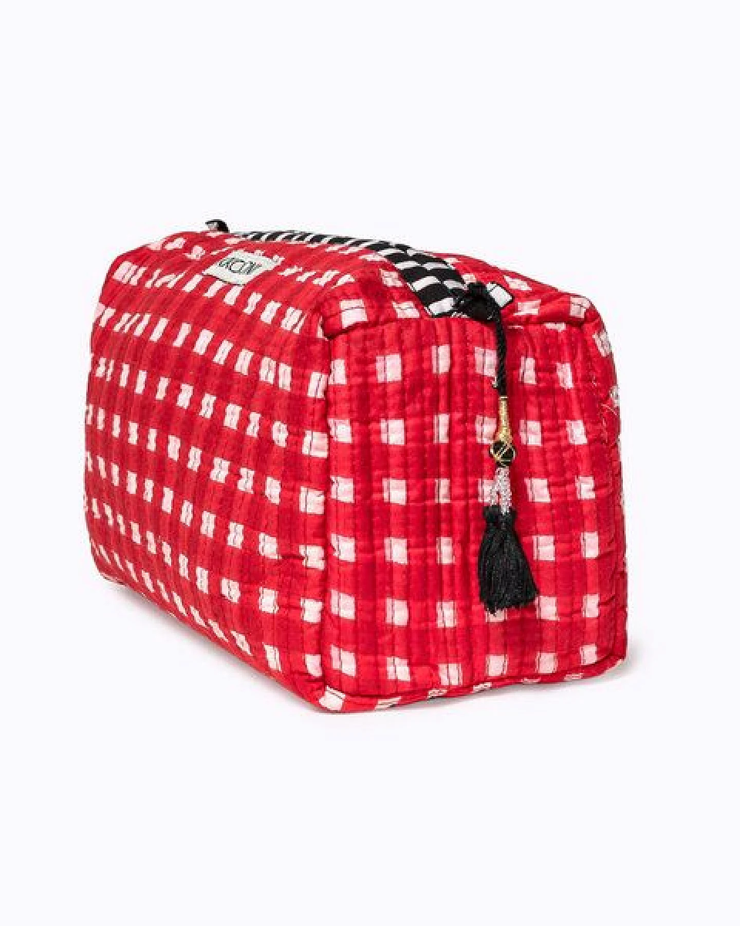 KIKOONI handgefertigte Kosmetiktasche "HAPPY CHECKS" – Ansicht 4