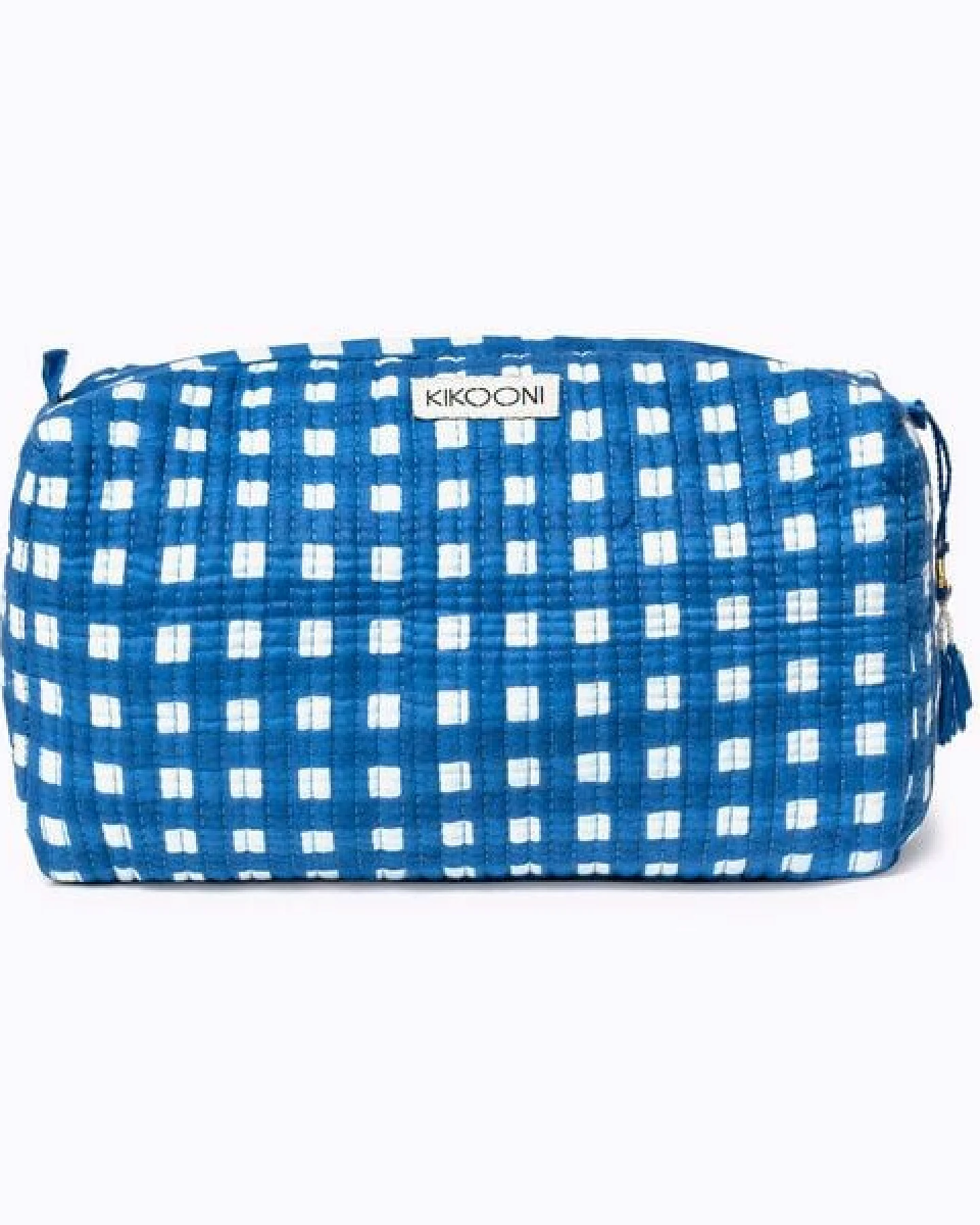 KIKOONI handgefertigte Kosmetiktasche "HAPPY CHECKS" – Ansicht 3