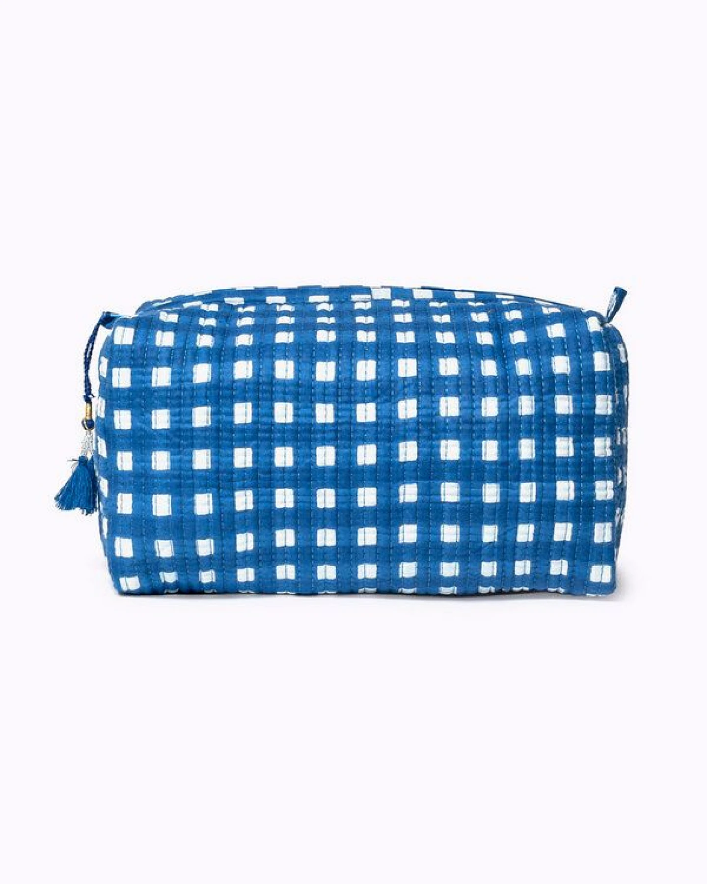 KIKOONI handgefertigte Kosmetiktasche "HAPPY CHECKS" – Ansicht 4