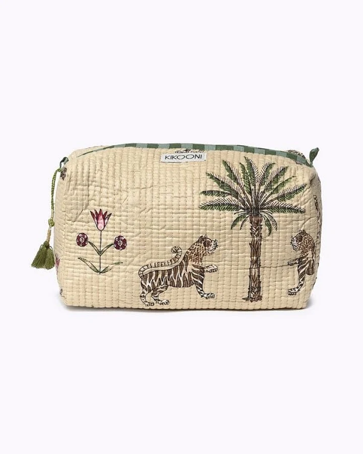 KIKOONI handgefertigte Kosmetiktasche "Savanna Stories"