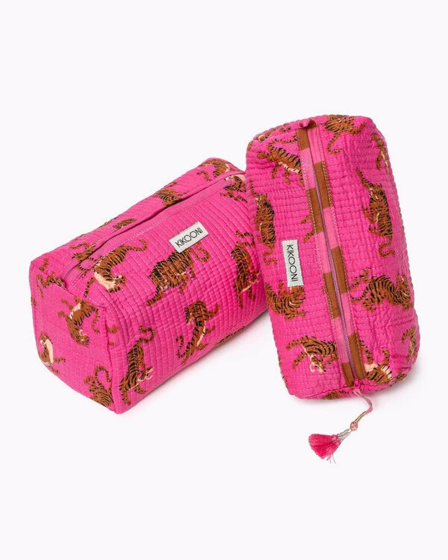 KIKOONI handgefertigte Kosmetiktasche "Electric tigress" – Ansicht 2