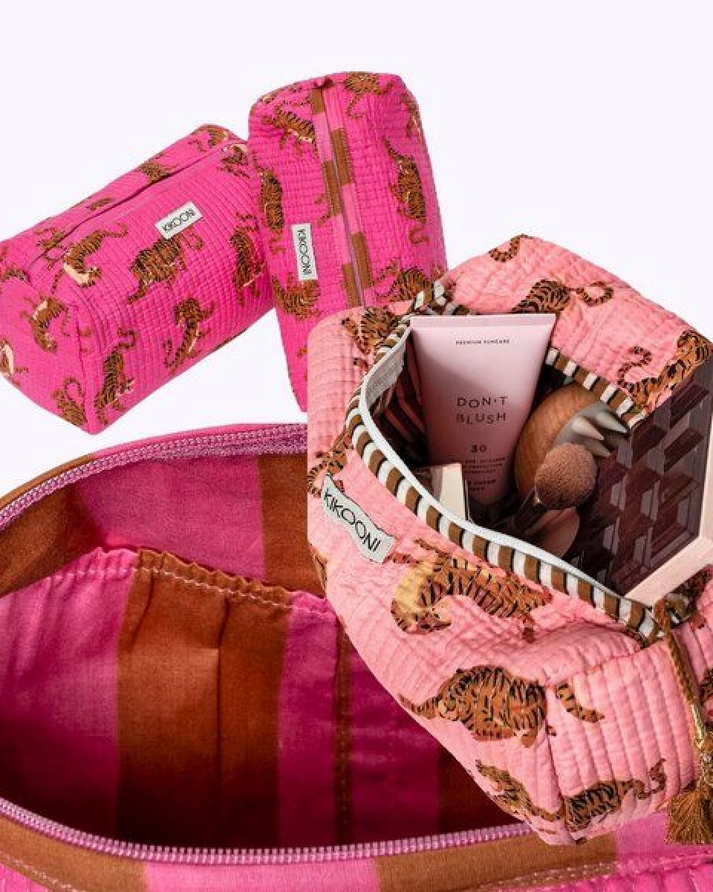 KIKOONI handgefertigte Kosmetiktasche "Electric tigress" – Ansicht 2