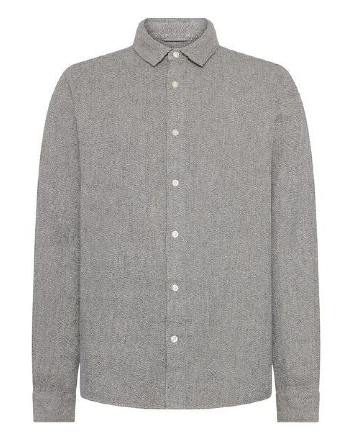 KnowledgeCotton Apparel Herren Shirt- MÉLANGE SHIRT - GOTS