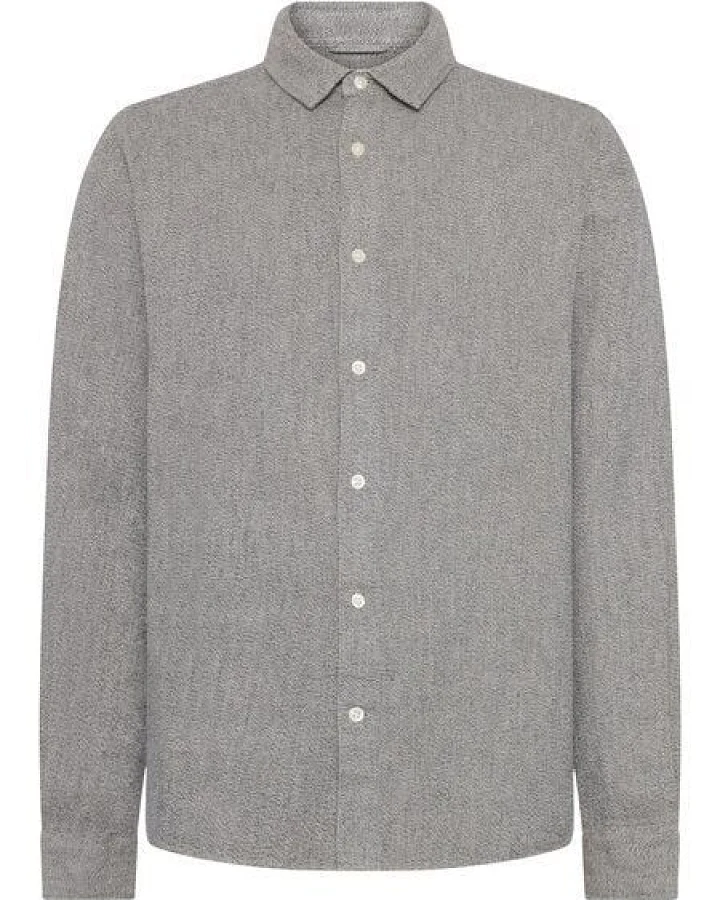KnowledgeCotton Apparel Herren Shirt- MÉLANGE SHIRT - GOTS