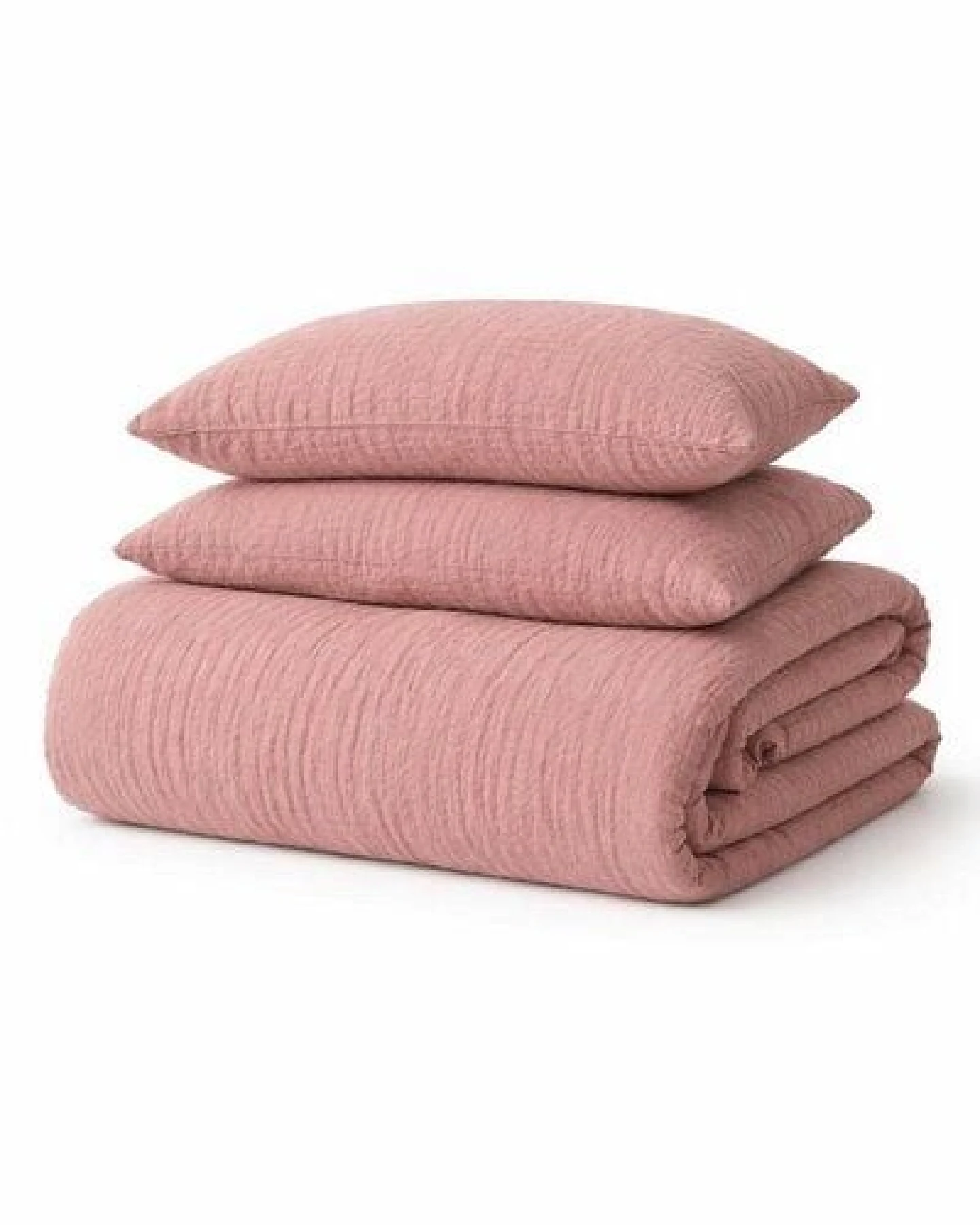 Sandiik Musselin Bettwäsche „Altrosa– aus Biobaumwolle – Ansicht 4