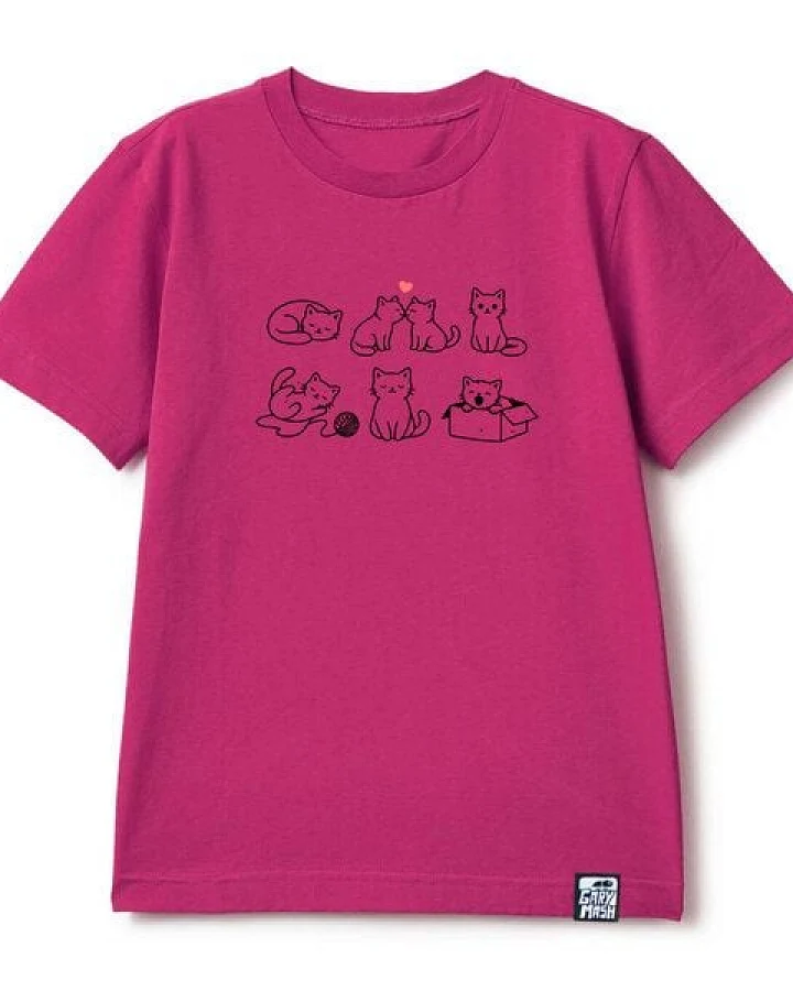 GARY MASH Kinder T-Shirt Kätzchen aus Bio-Baumwolle