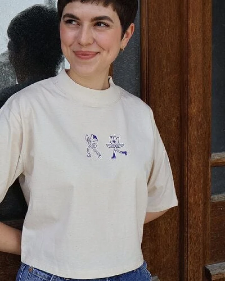 Kultgut Artdesign- Biofair- Flausch-Shirt im Boxistyle / HEY Summer!