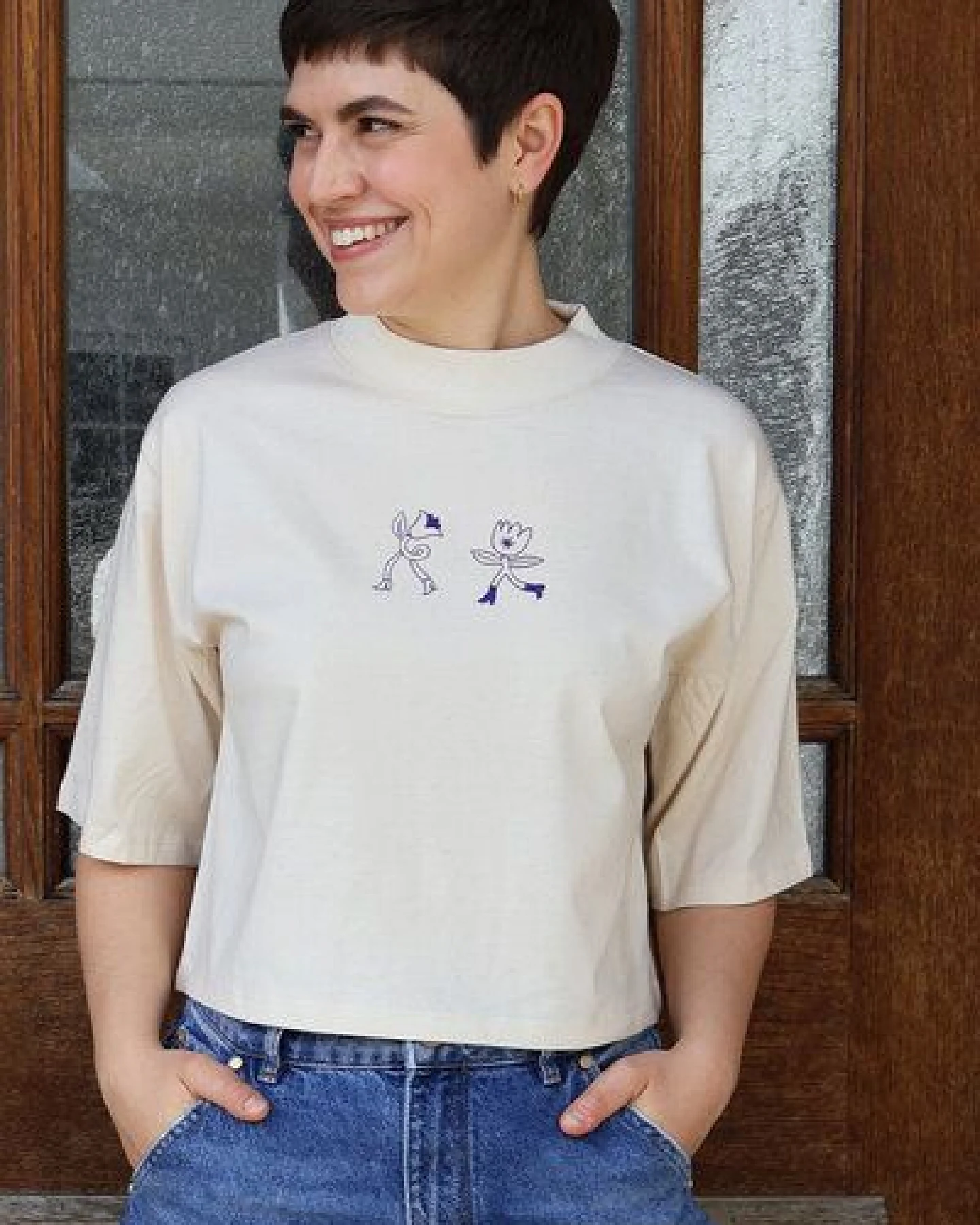 Kultgut Artdesign- Biofair- Flausch-Shirt im Boxistyle / HEY Summer! – Ansicht 2