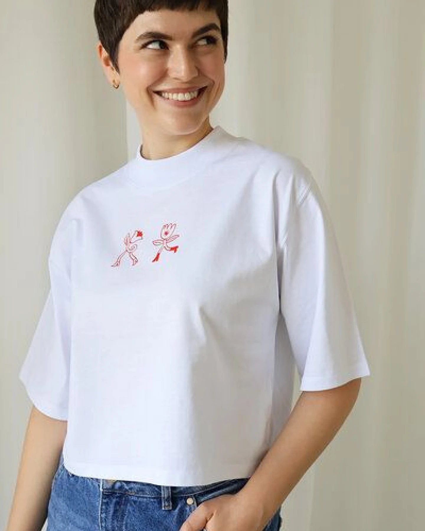Kultgut Artdesign- Biofair- Flausch-Shirt im Boxistyle / HEY Summer! – Ansicht 2