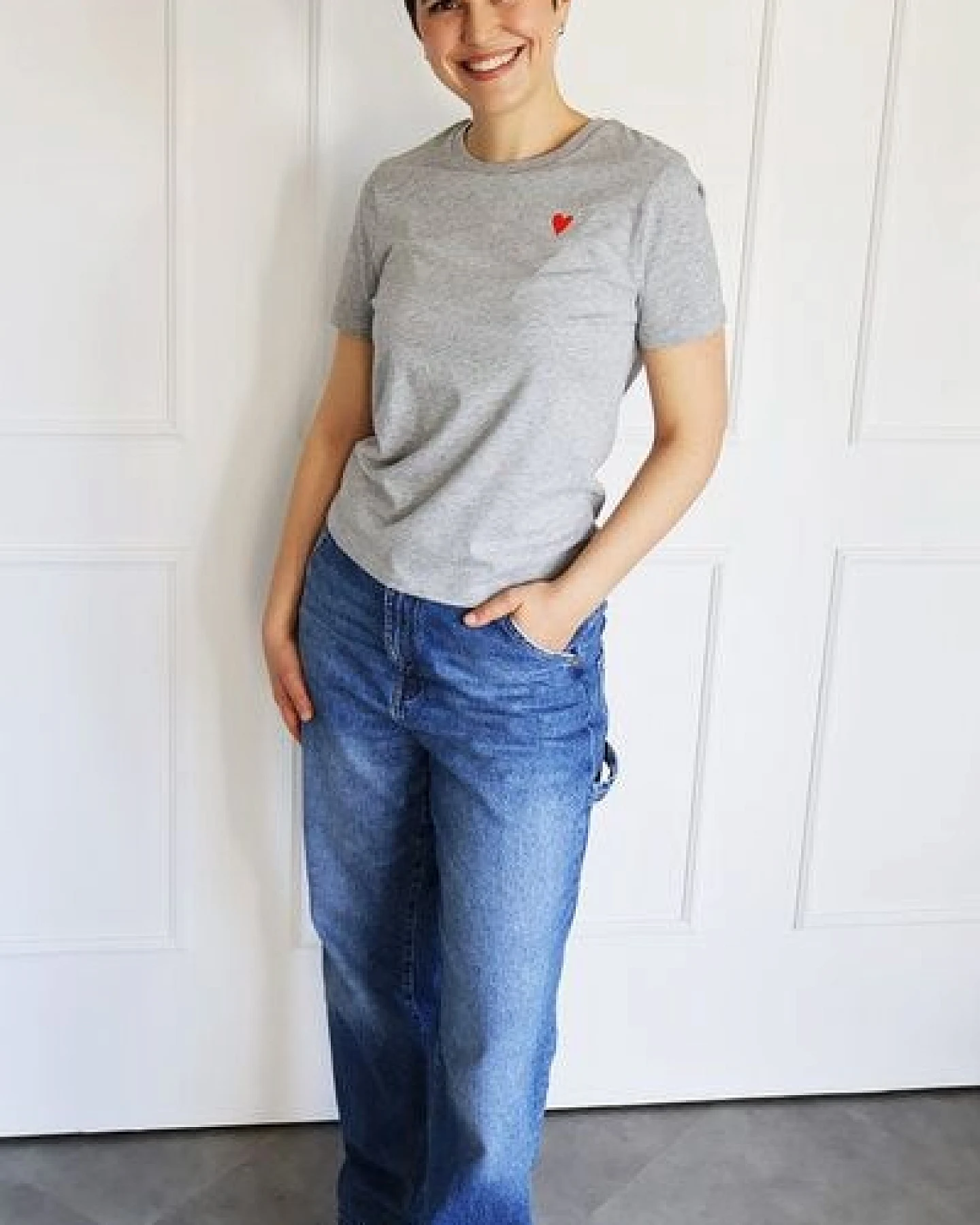 Kultgut Artdesign - Biofair- Flauschiges Femin Shirt / little red heart – Ansicht 4