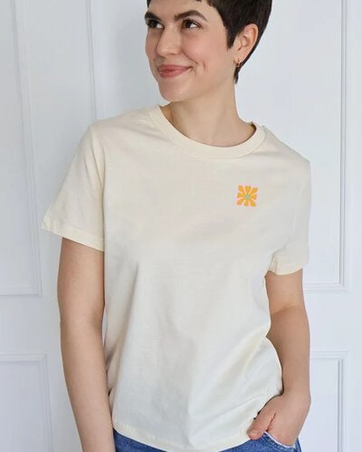 Kultgut Artdesign - Biofair Shirt - Modern Fit- leicht tailliert /Little Flower