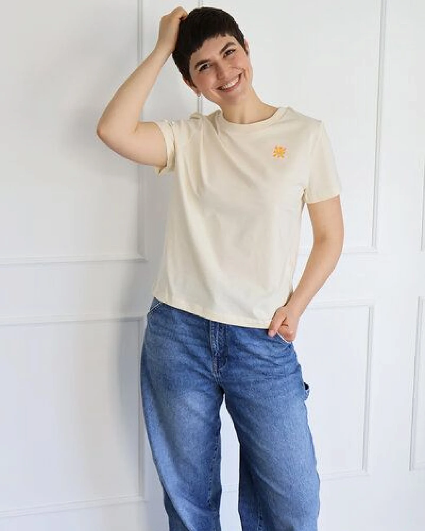 Kultgut Artdesign - Biofair Shirt - Modern Fit- leicht tailliert /Little Flower – Ansicht 2
