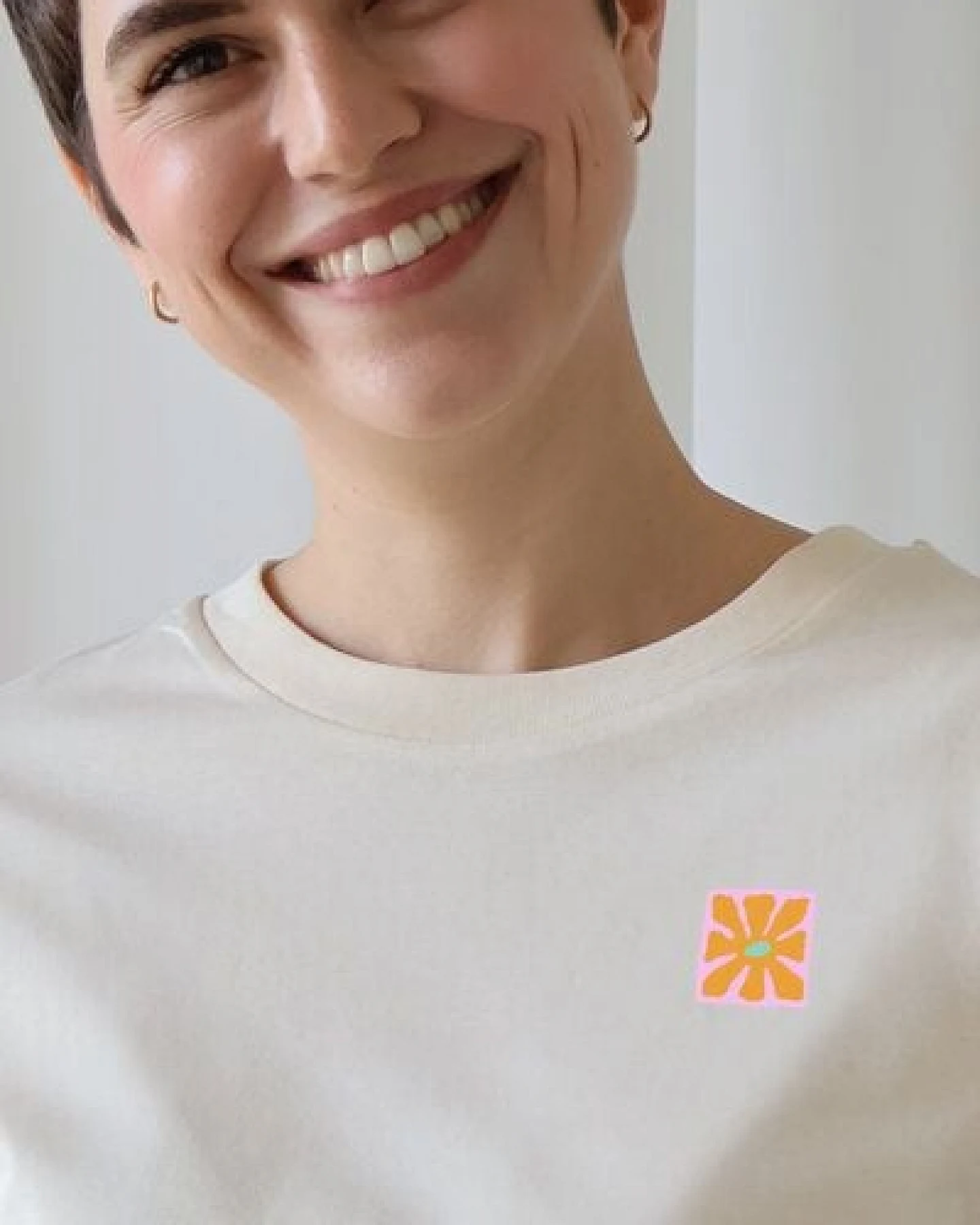Kultgut Artdesign - Biofair Shirt - Modern Fit- leicht tailliert /Little Flower – Ansicht 3