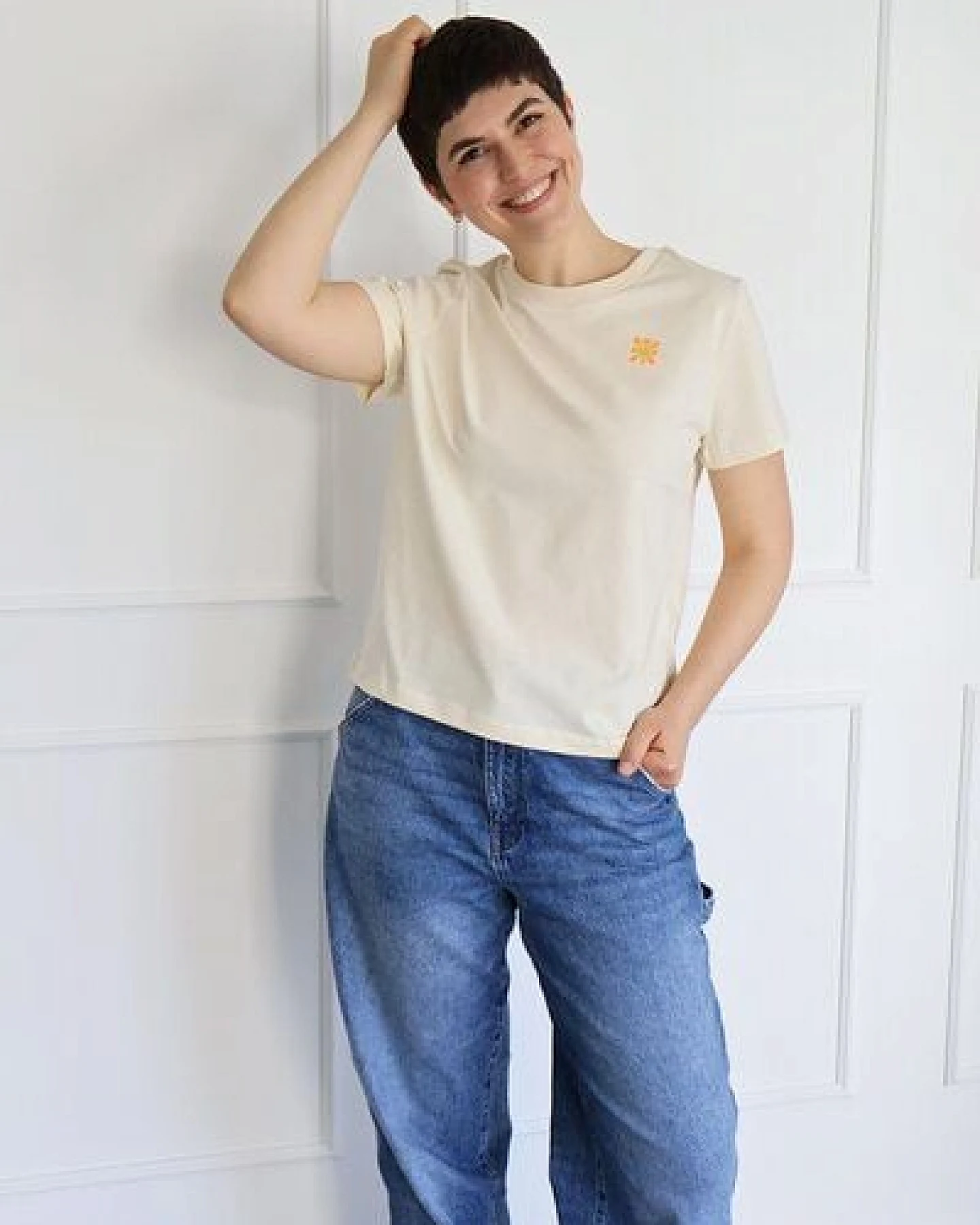 Kultgut Artdesign - Biofair Shirt - Modern Fit- leicht tailliert /Little Flower – Ansicht 2