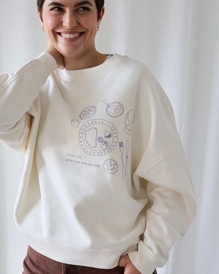 Kultgut Artdesign - Biofair- Kuscheliger Sweatpullover / Picnic