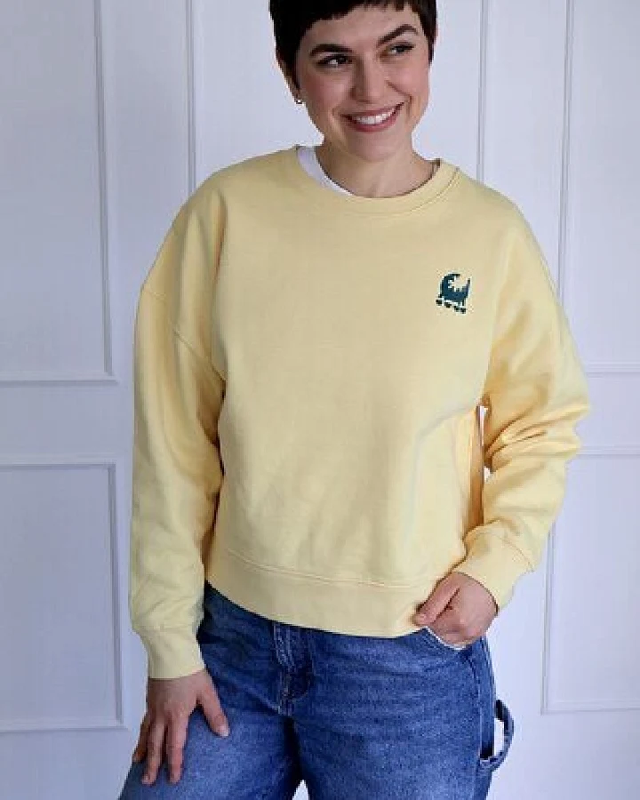 Kultgut Artdesign - Goodness Pulloversweater im Boxistyle / an ordinary crocodile