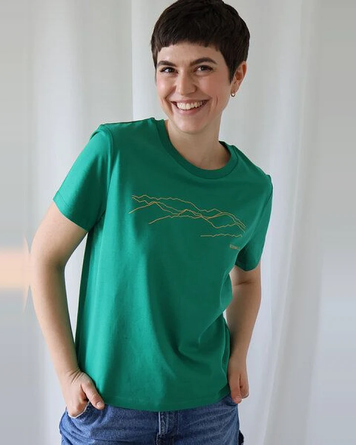 Kultgut Artdesign - Biofair Shirt - Modern Fit- leicht tailliert/ Bergwelt