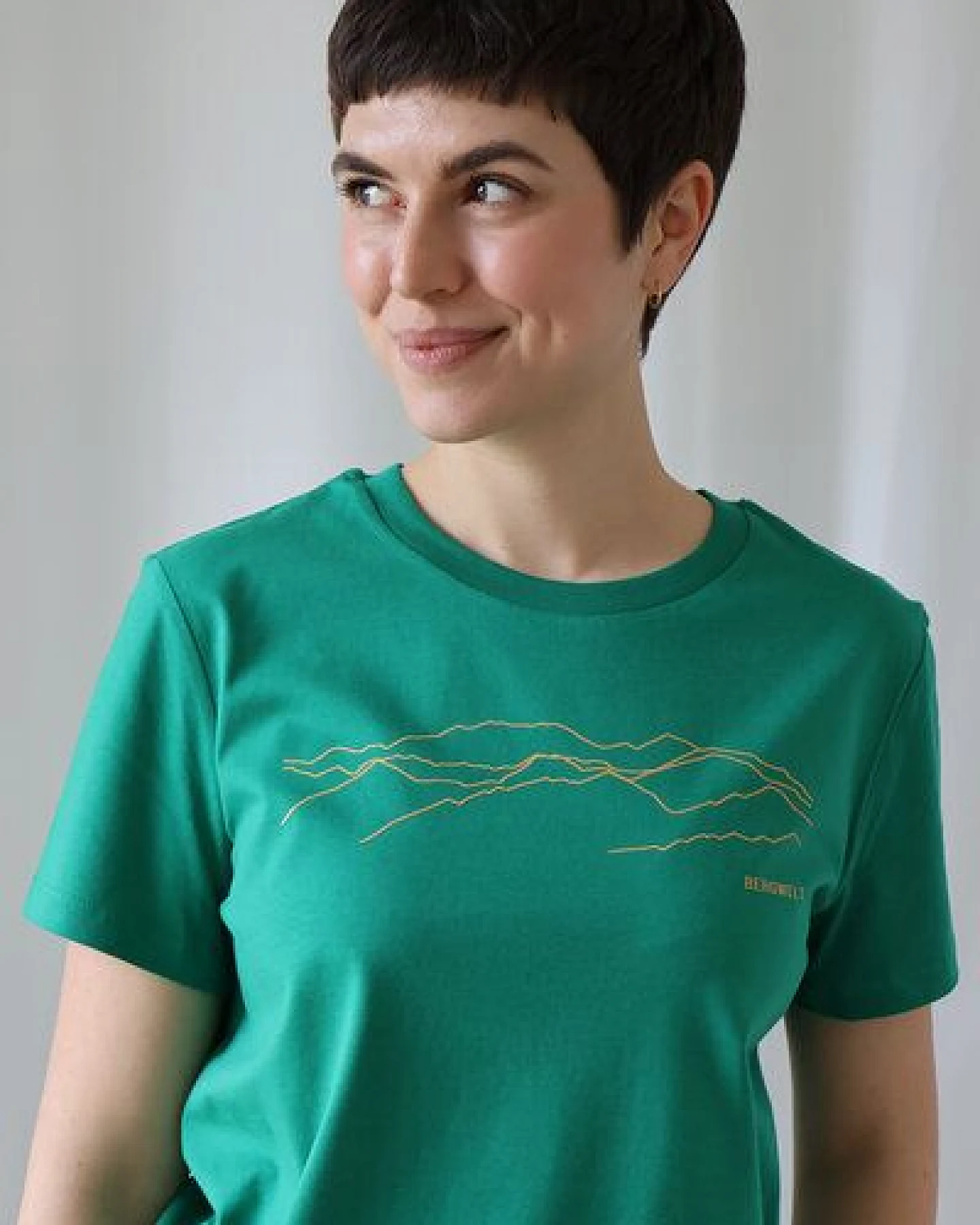 Kultgut Artdesign - Biofair Shirt - Modern Fit- leicht tailliert/ Bergwelt – Ansicht 2