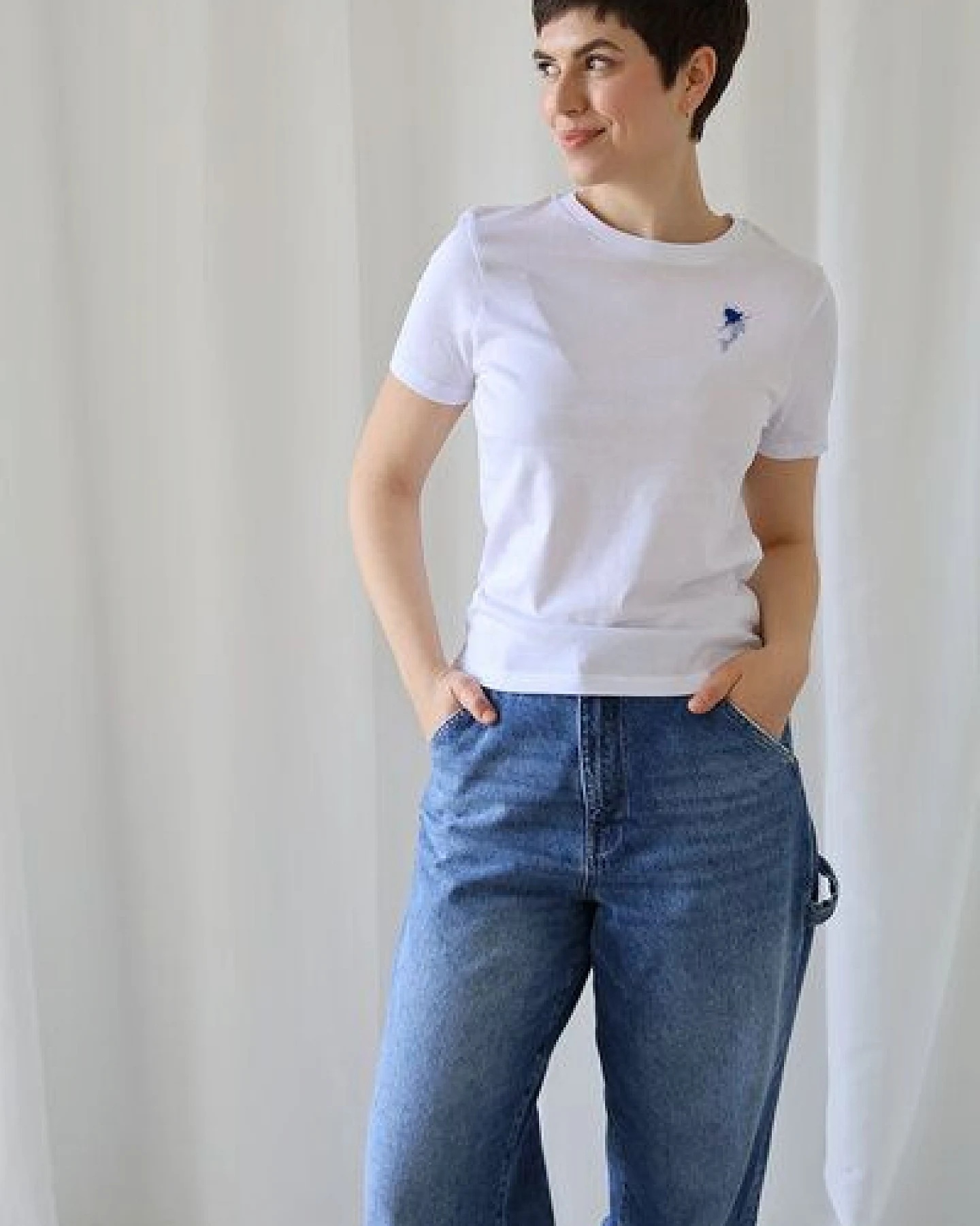 Kultgut Artdesign - Biofair- Flauschiges Femin Shirt / Little Shark – Ansicht 2