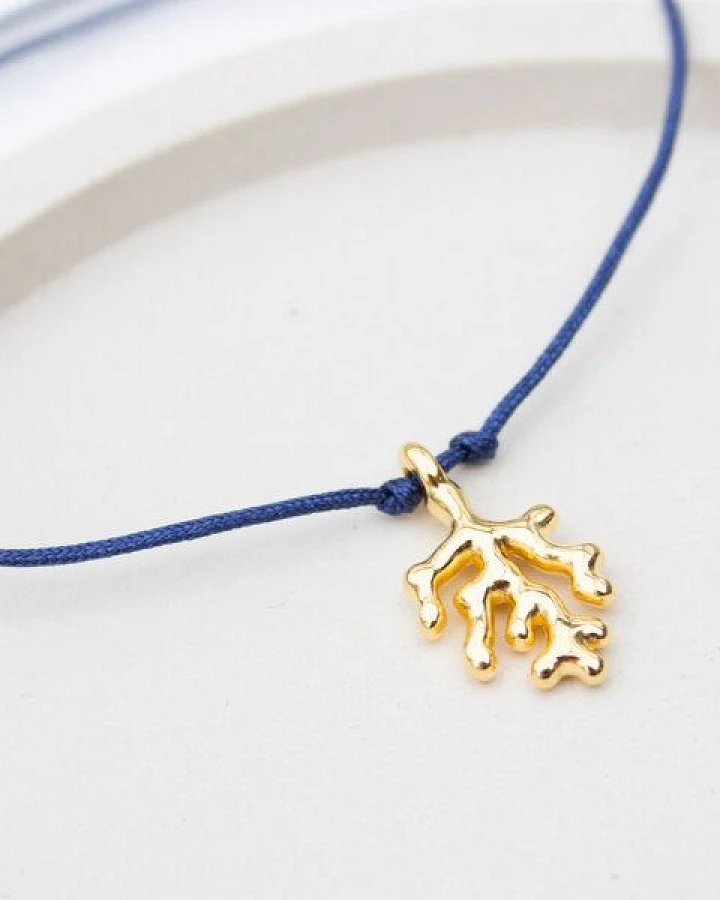 Bow & Hummingbird Armband auf Karte - Koralle - Ein kleiner Gruß vom Meer