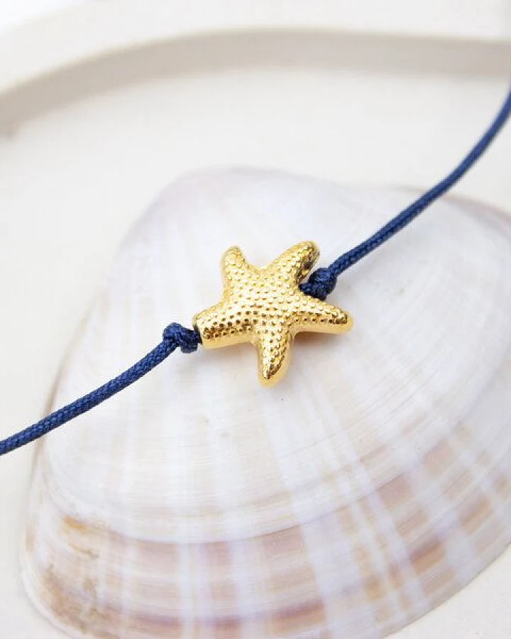 Bow & Hummingbird Armband auf Karte - Seesternchen - Meeresrauschen