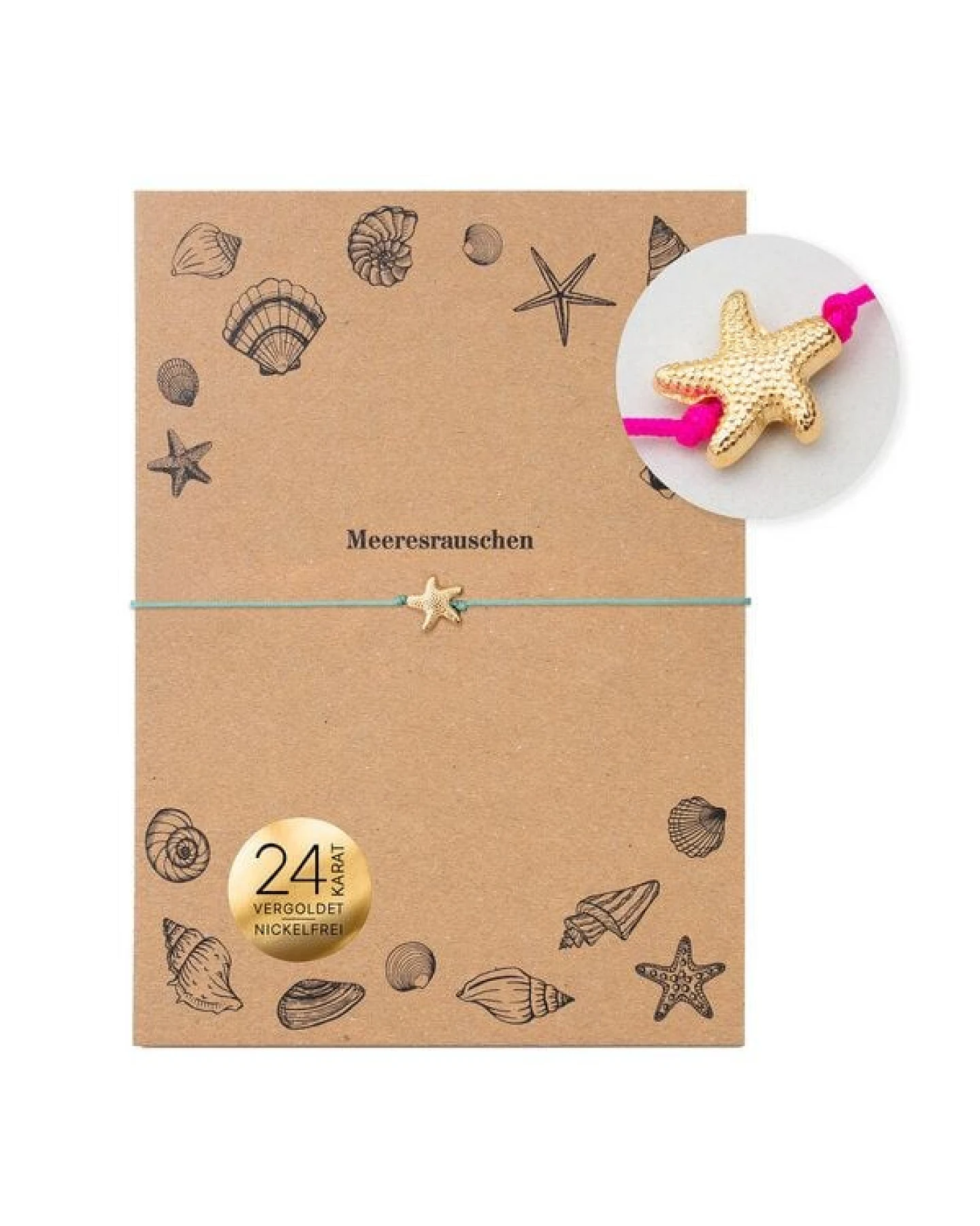 Bow & Hummingbird Armband auf Karte - Seesternchen - Meeresrauschen – Ansicht 2