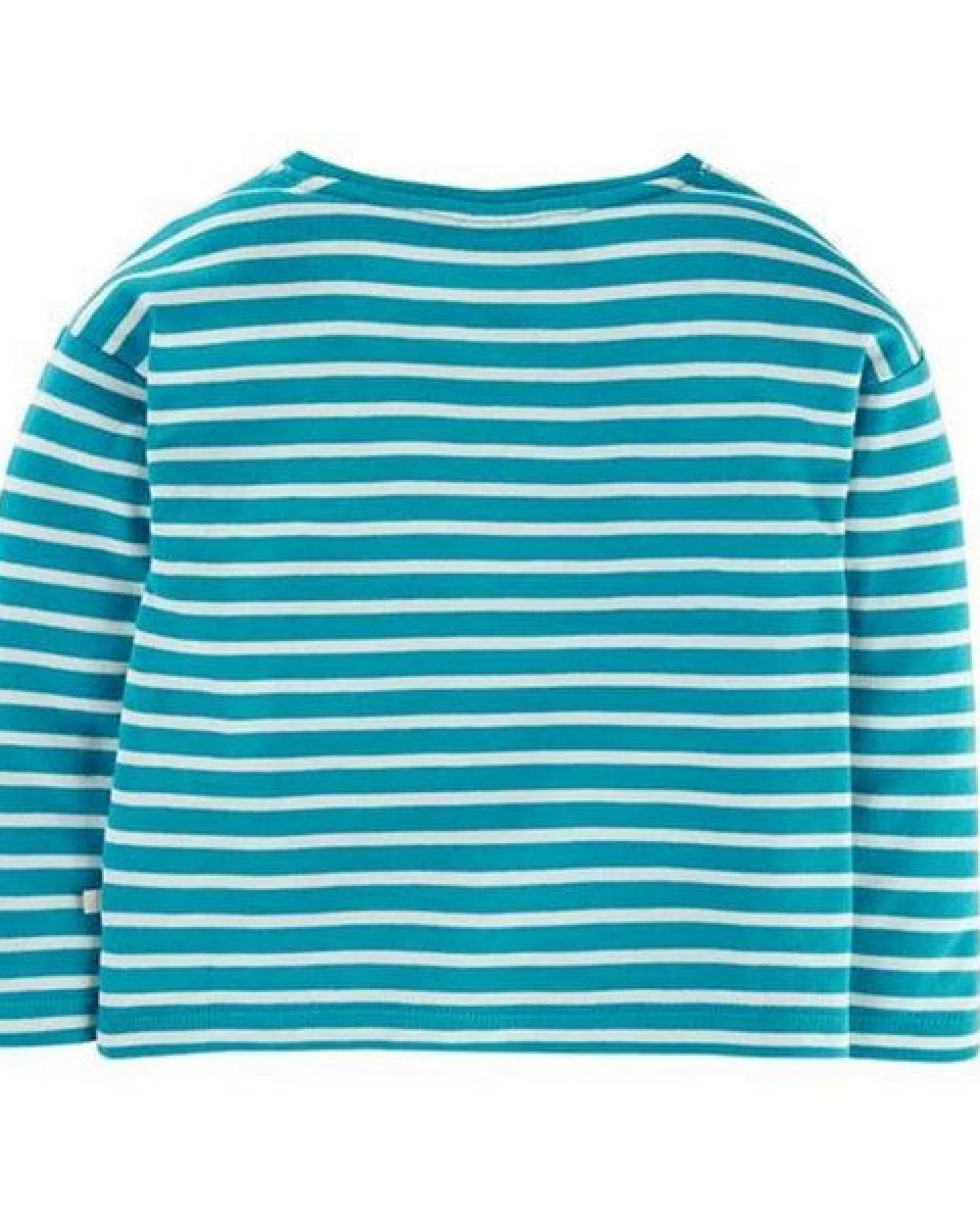 Frugi Langarm-Shirt Camper in blau-weiss gestreift Tori Boxy Top – Ansicht 2
