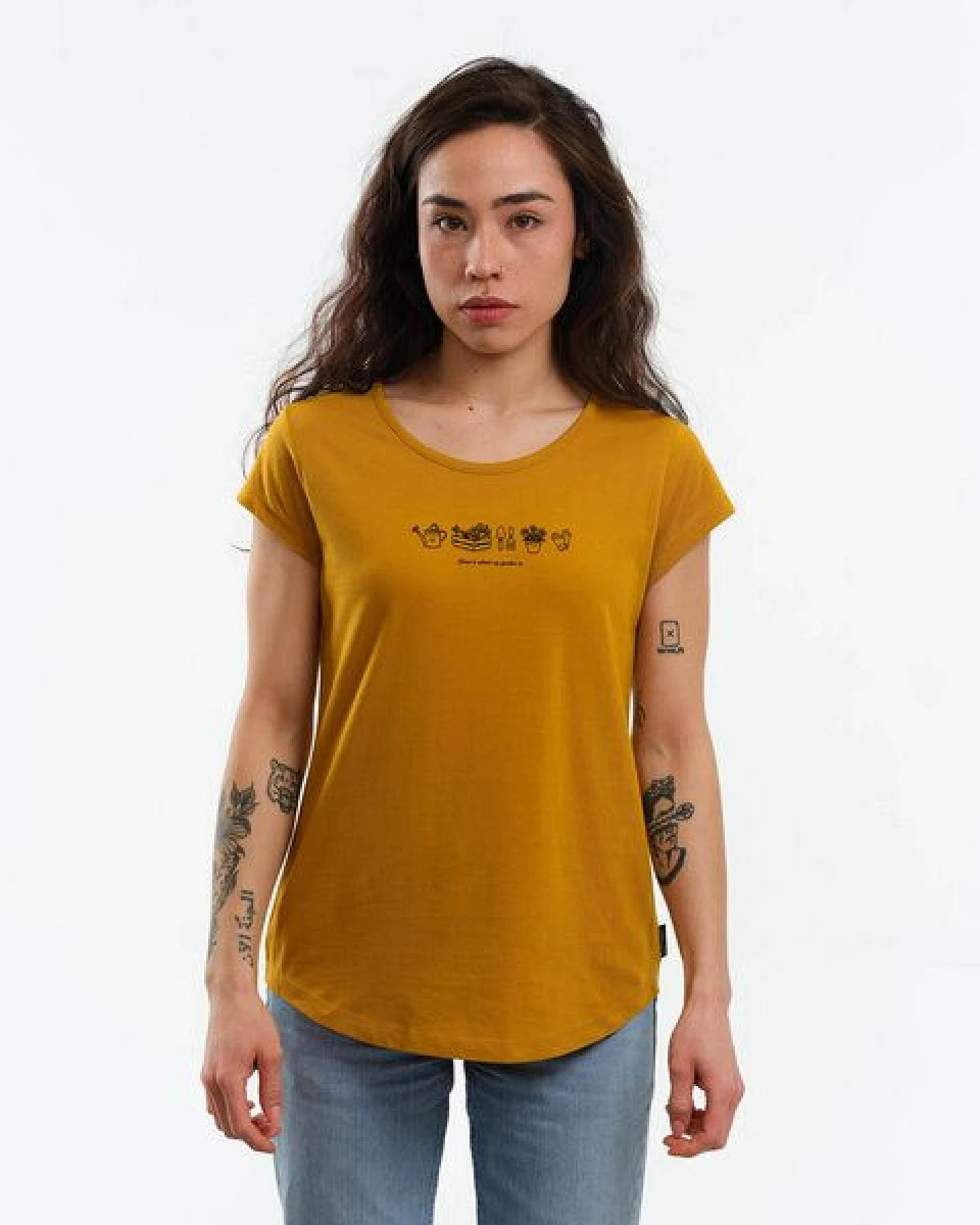GARY MASH Shirt Asheville Home is where my garden is aus Bio-Baumwolle – Ansicht 3