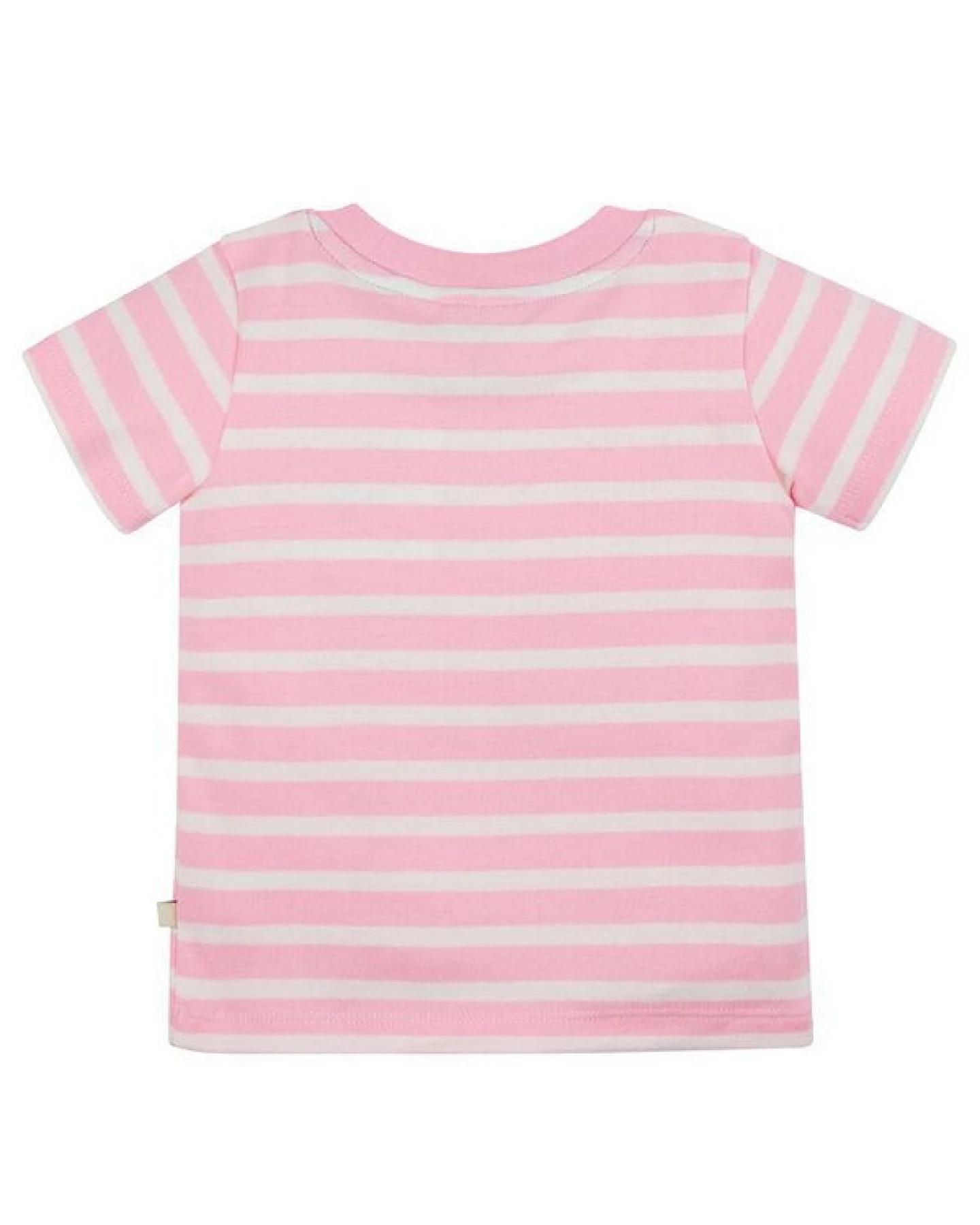Frugi T-Shirt Blaumeise rosa-weiss Easy On Tee – Ansicht 3