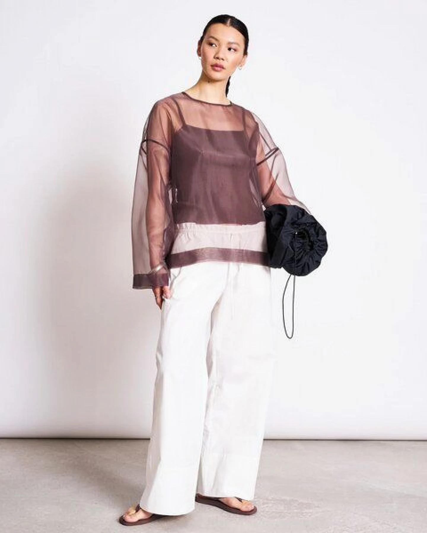 JAN N JUNE Organza-Langarmshirt SIMIA – Ansicht 2