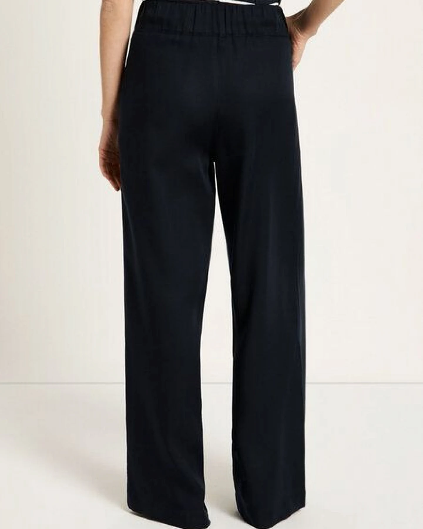 LANIUS Hose mit weitem Bein aus TENCEL – Ansicht 4