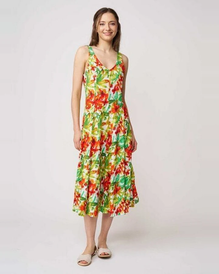 LANA Organic Sommerkleid aus Bio Baumwolle, ärmellos, Modell Jule