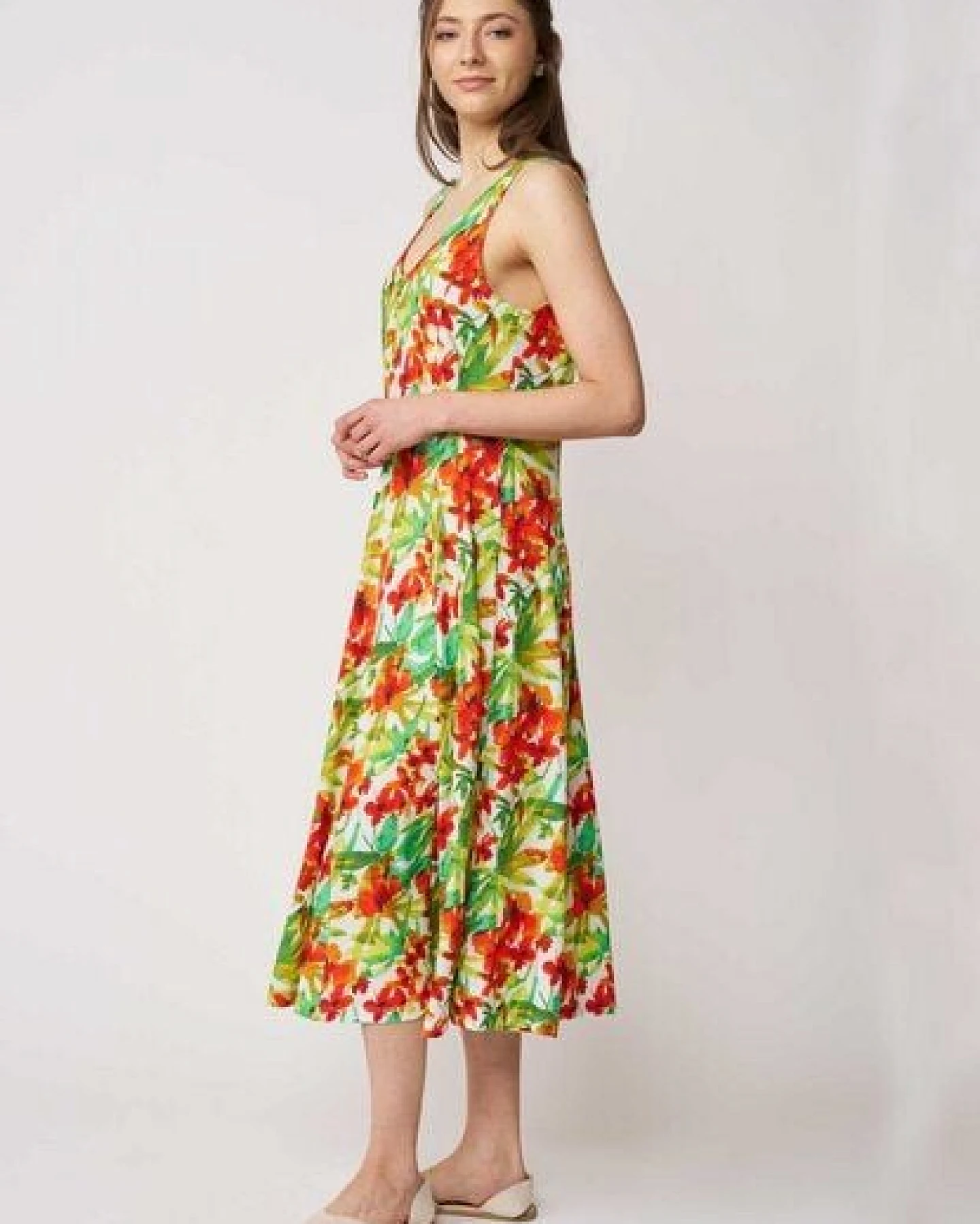 LANA Organic Sommerkleid aus Bio Baumwolle, ärmellos, Modell Jule – Ansicht 2