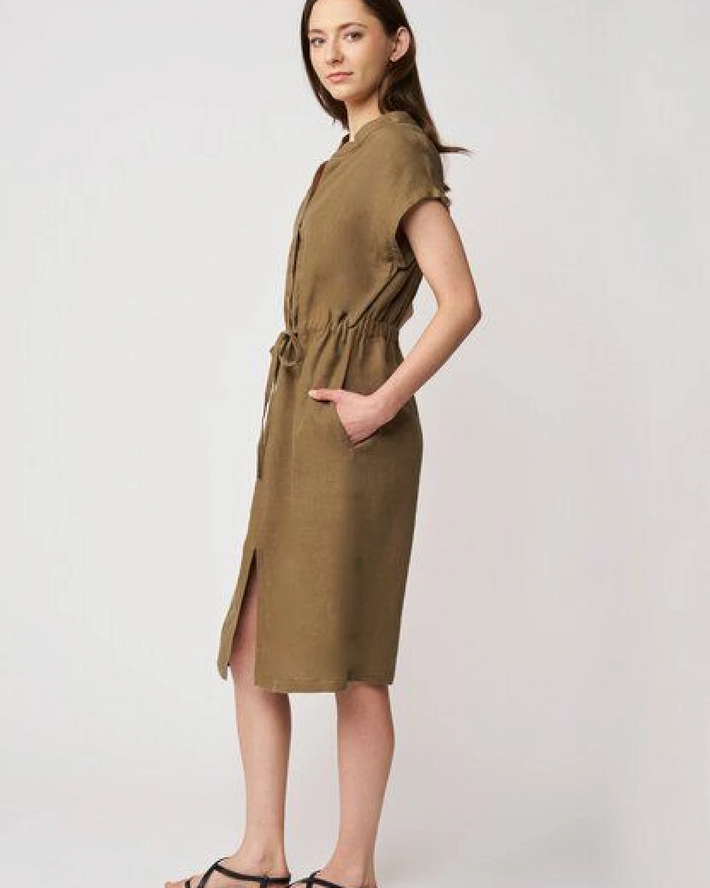 LANA Organic Leinenkleid für Damen, Modell Filipa – Ansicht 2