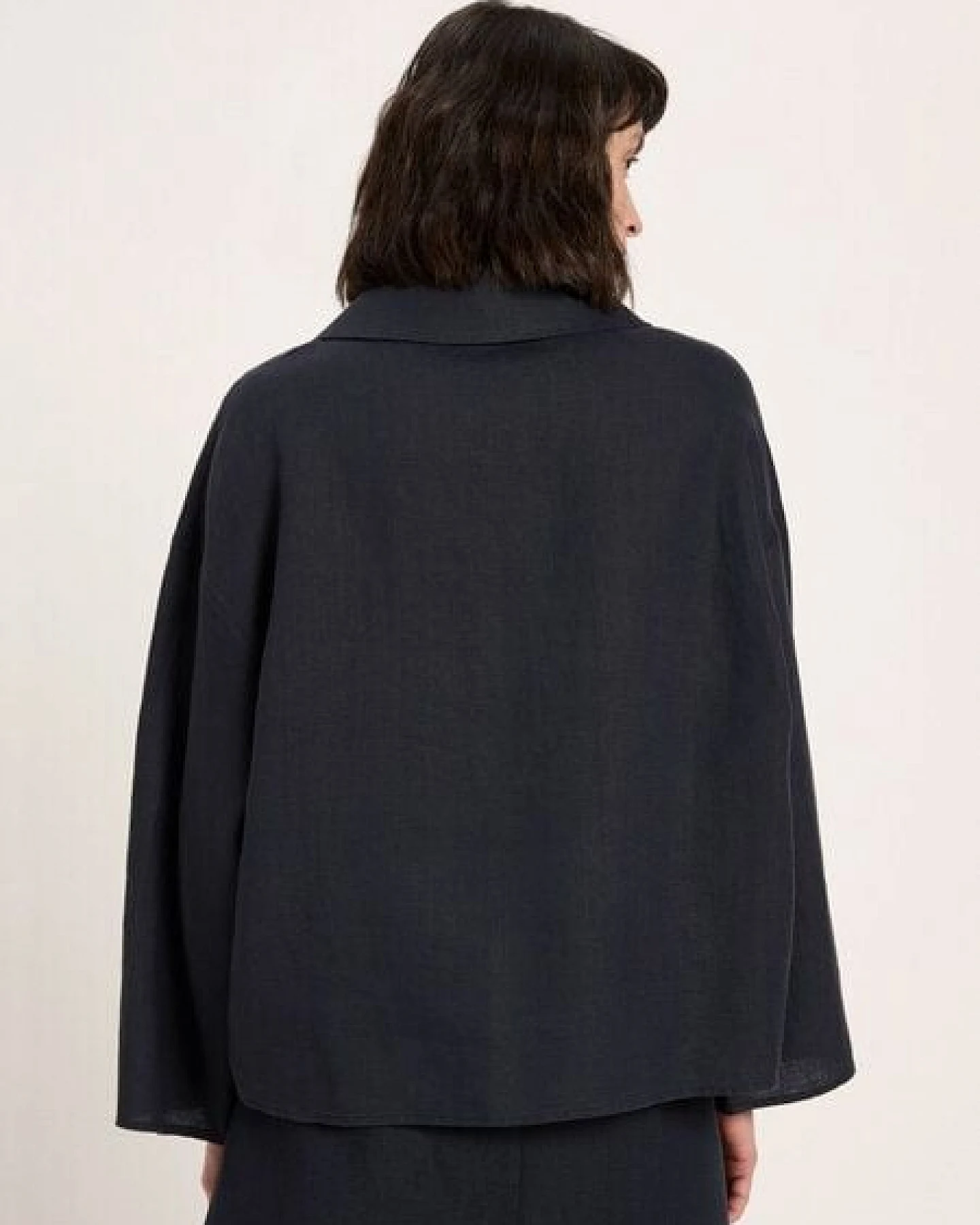 LANIUS Oversizebluse (GOTS) aus Bio-Leinen – Ansicht 4