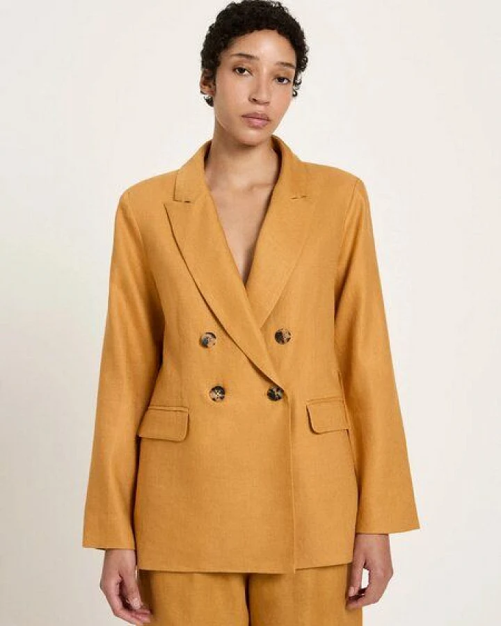 LANIUS Blazer (GOTS) aus Bio-Leinen