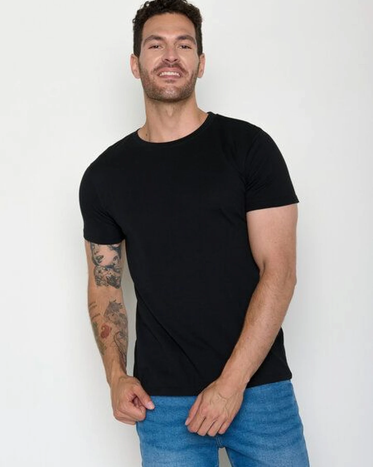 GREENBOMB Basic T-Shirt Guide Black – Ansicht 2