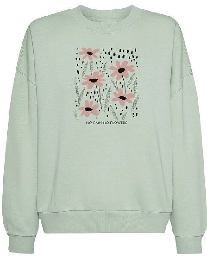 GREENBOMB Sweatshirt No Rain Core Muted Mint