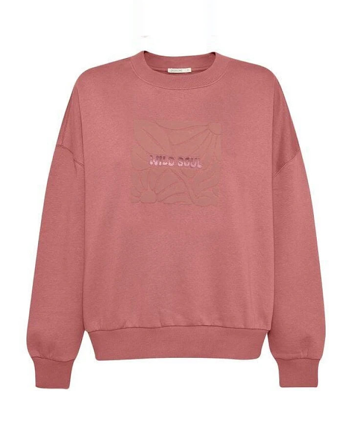 GREENBOMB Sweatshirt Wild Soul Core Dark Rose