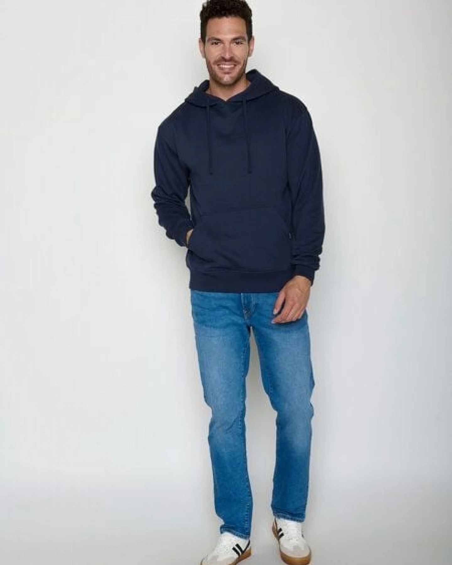GREENBOMB Basic-Hoodie Joy Navy – Ansicht 4