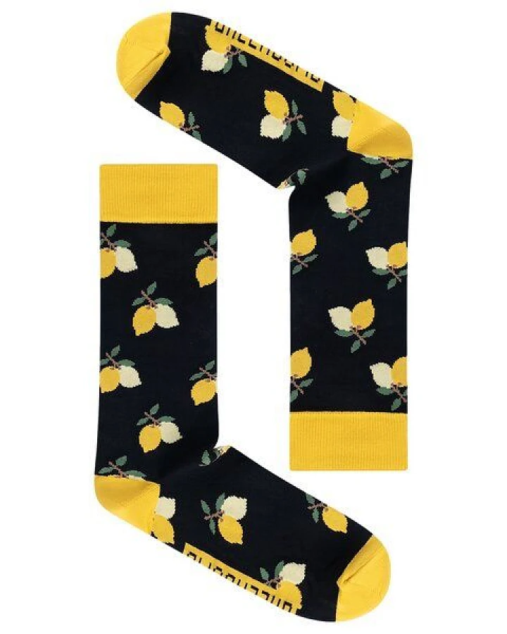 GREENBOMB Socken Lemons Black