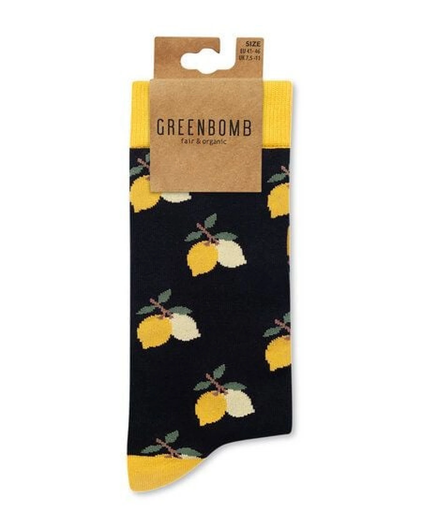 GREENBOMB Socken Lemons Black – Ansicht 2