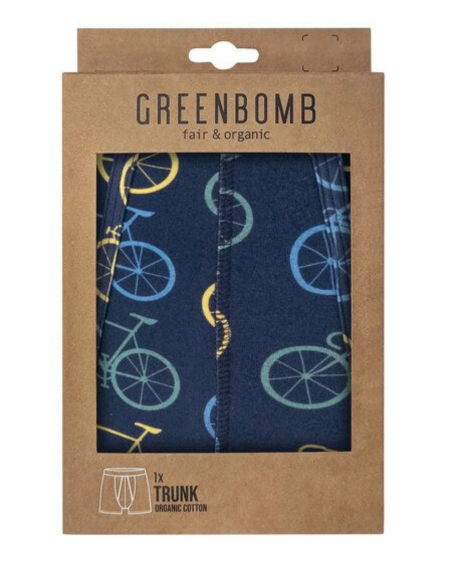 GREENBOMB Herren-Trunks Bike Big 4 Navy – Ansicht 2