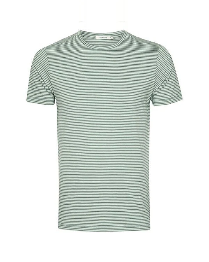 GREENBOMB Basic T-Shirt Spice Bamboo Stripes