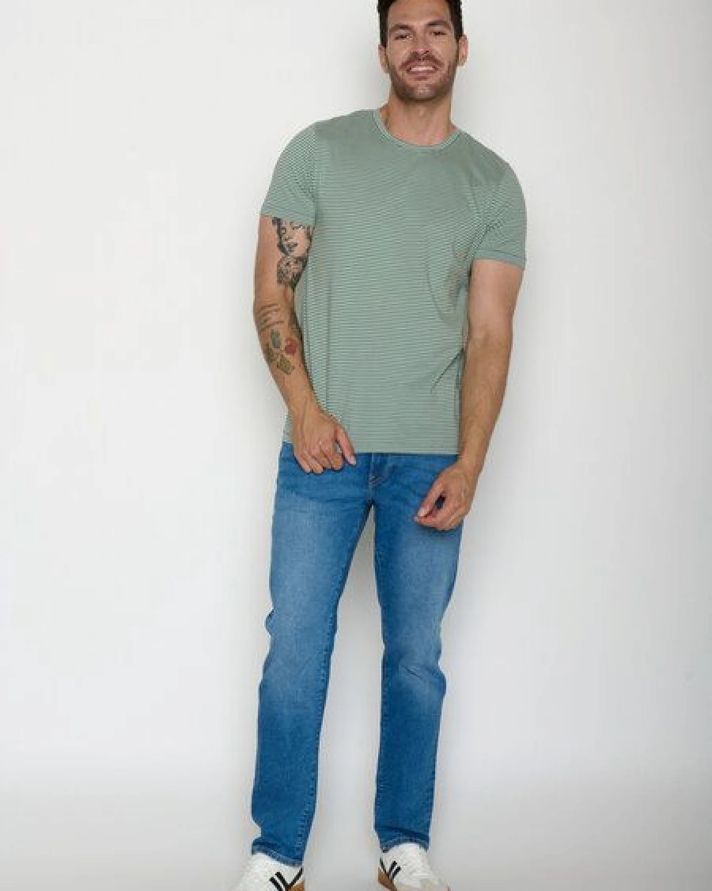 GREENBOMB Basic T-Shirt Spice Bamboo Stripes – Ansicht 4