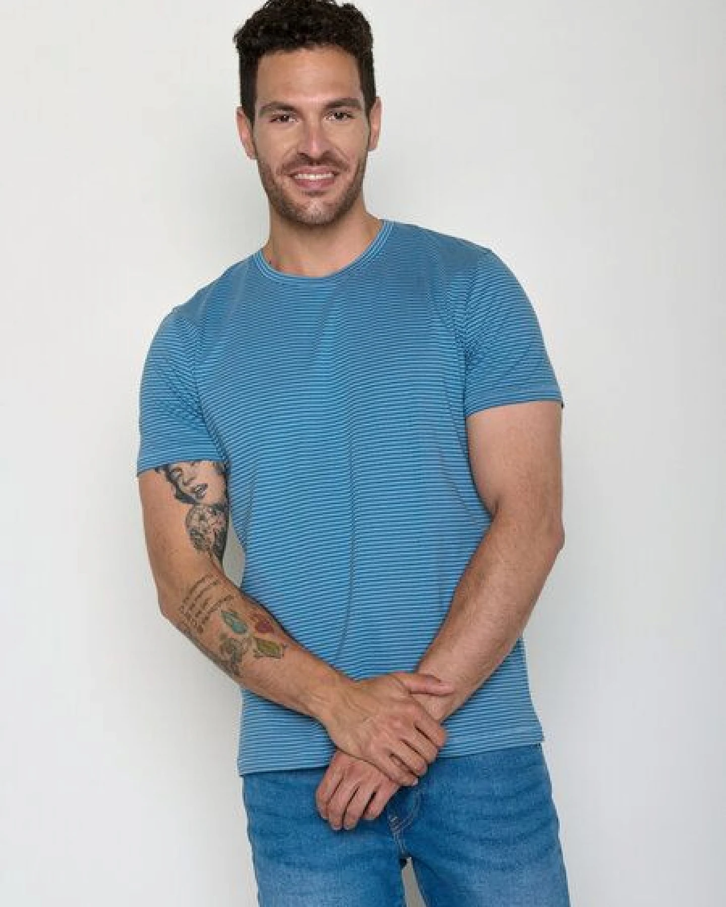GREENBOMB Basic T-Shirt Spice Tide Stripes – Ansicht 2