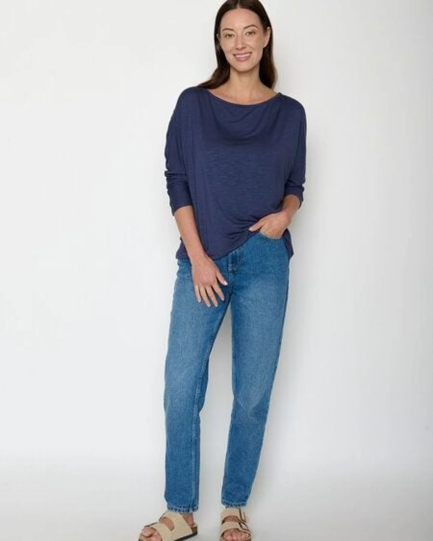 GREENBOMB Longsleeve Simper Navy – Ansicht 4